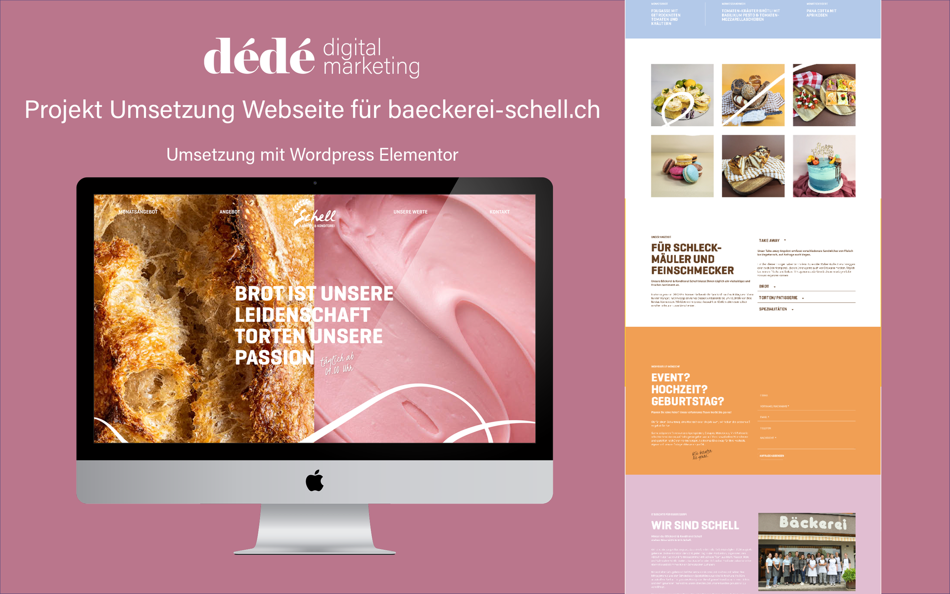 Bäckerei Schell_Portfolio dédé digital_Website