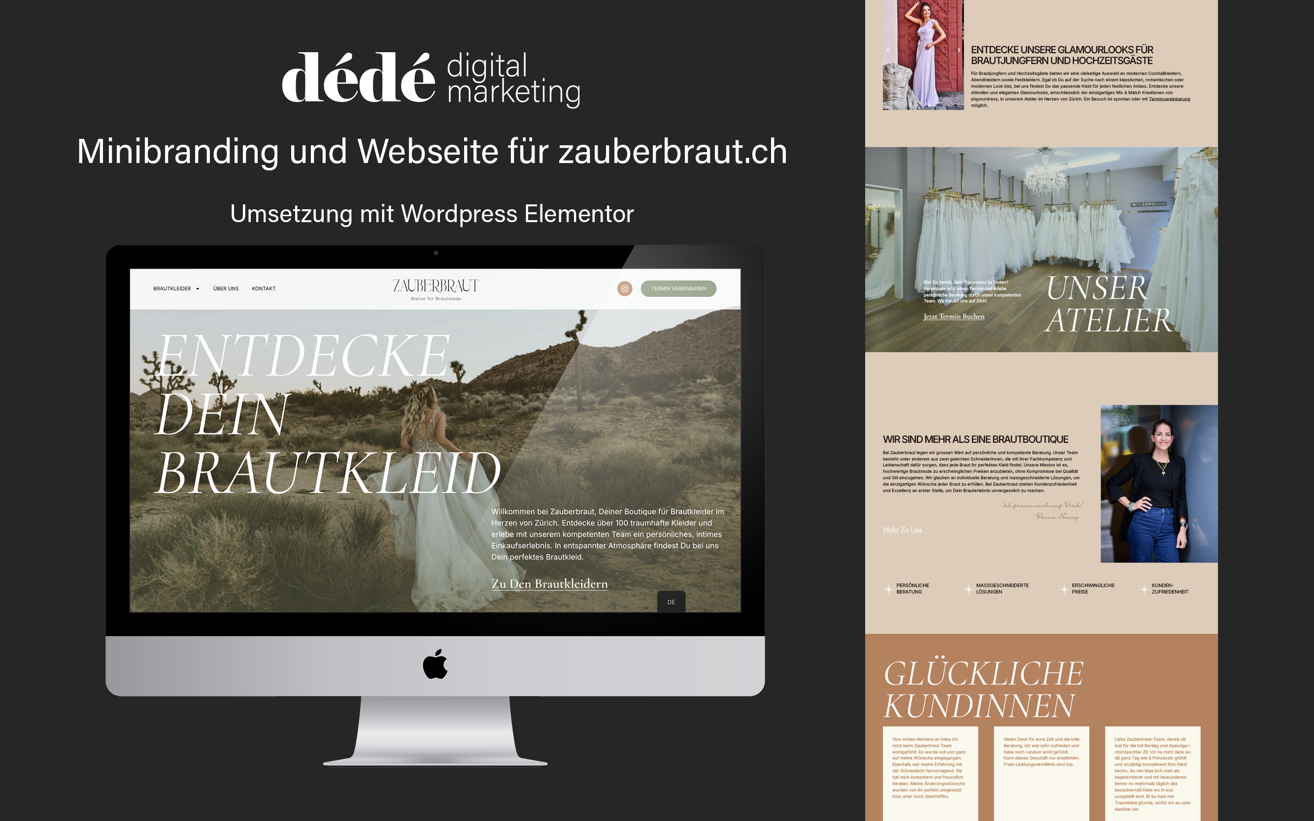 Referenz Zauberbraut Web Development Schweiz