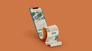 iPhone mit Newsletter von PAWI